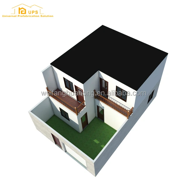 Two floor/story prefab house villa house 2018 new design