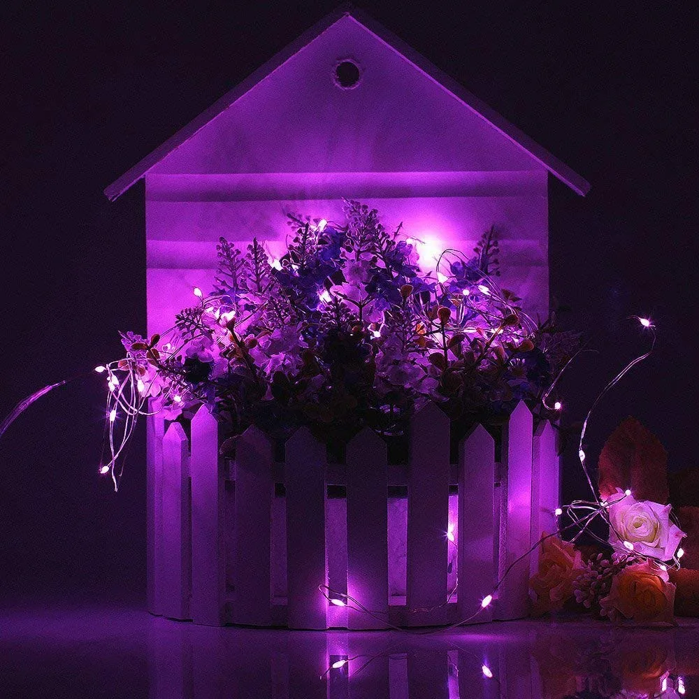 CR2032 Led String Light Pink Fairy String Lights 6.6FT 10/20 LEDS Battery Operated  For Wedding Decoration Flowers Party