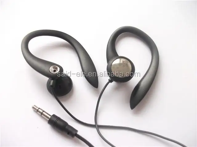 Hot Selling Sports Earphone Silicone ear hook Rubber headset for MP3 mobile phones