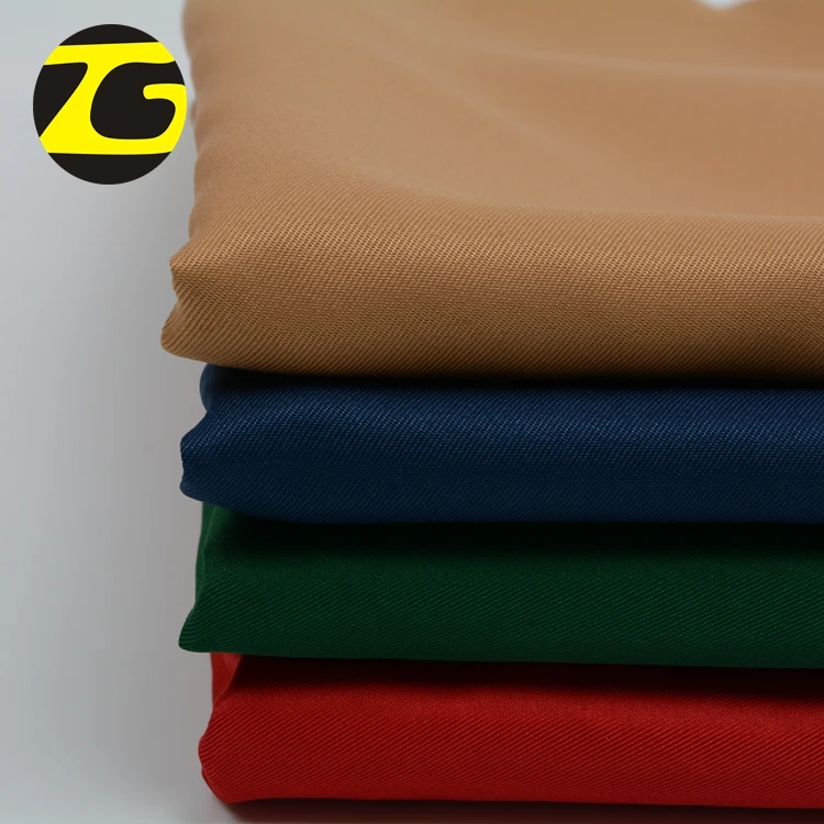 Solid dyed gabardine 100% polyester twill uniform fabric