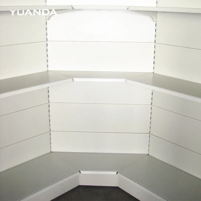 Retail online shopping wall mount shelf thrift stores portable display shelves