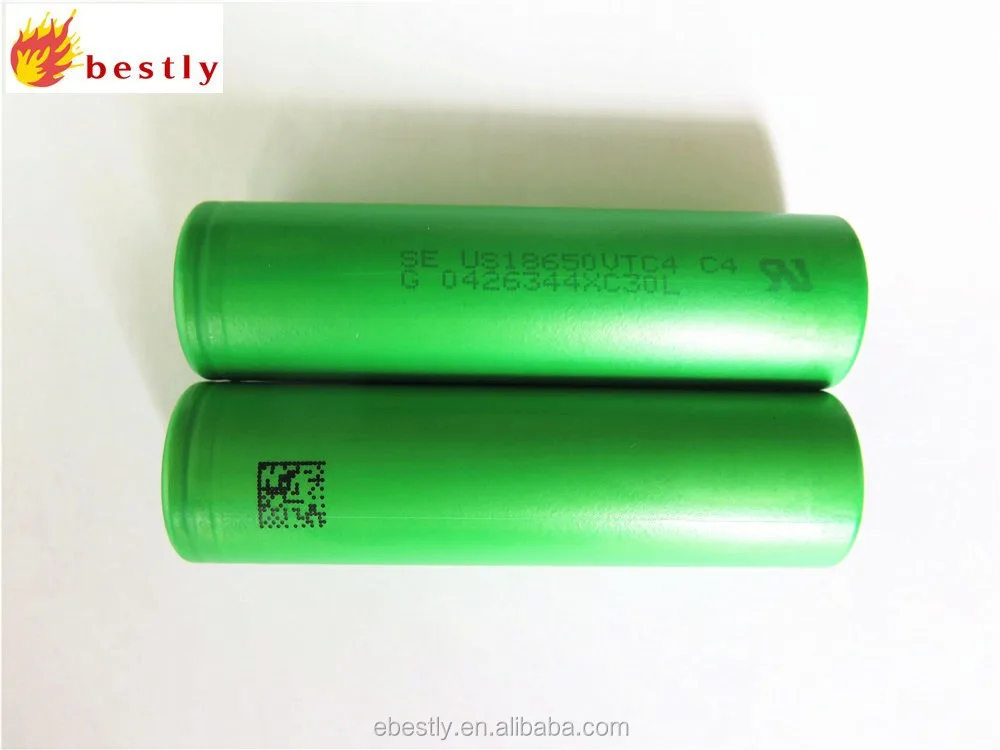 Excellent quality & performance Authentic US18650VTC4 vtc4 2100mAh 3.7V High Drain Battery 30A Discharge Rate VTC4 Battery