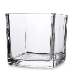 Mini Clear Cube Glass Terrarium Planter Succulent Plant Pot for Indoor Plant