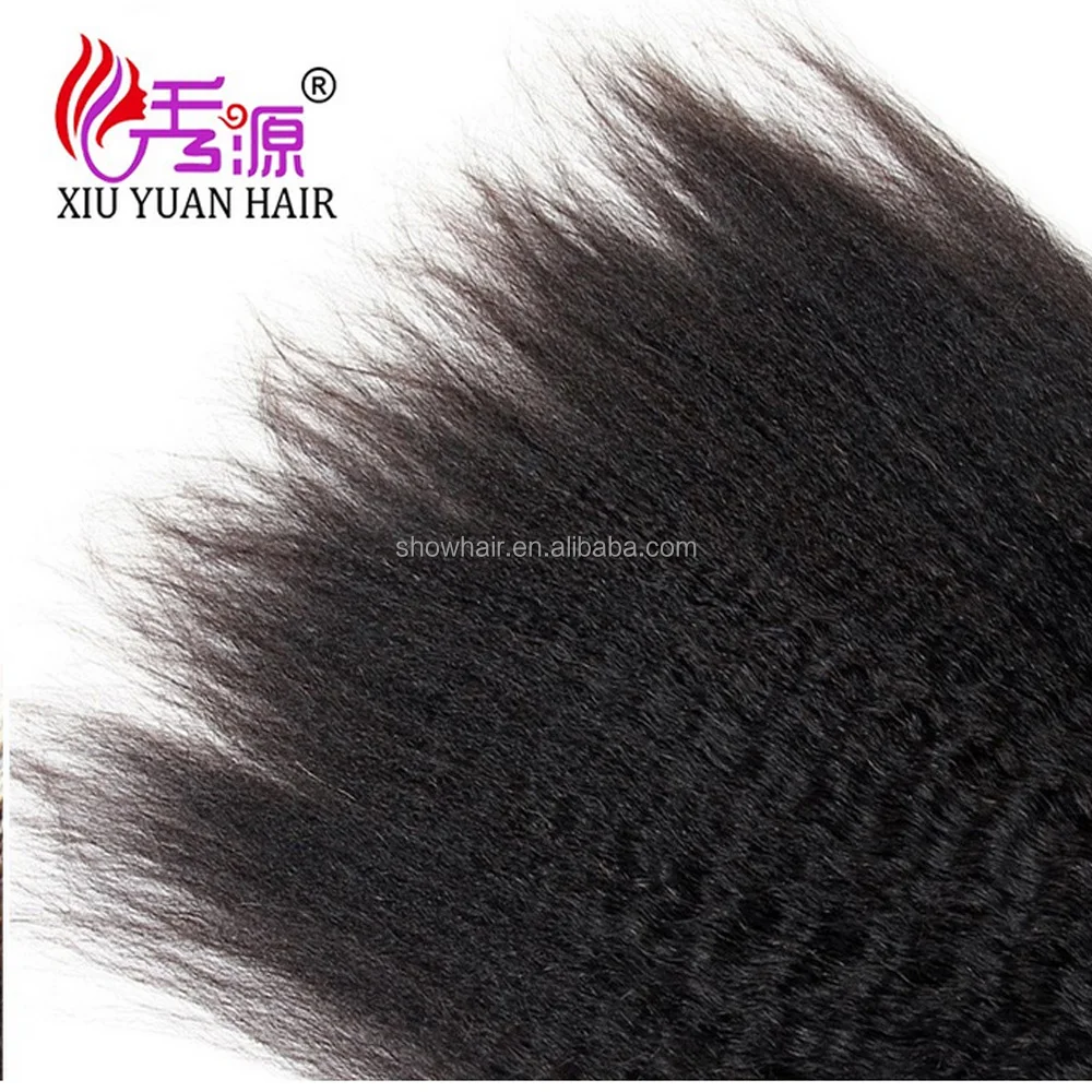 Raw Unprocessed Virgin Peruvian Hair Weave Bundles afro Yaki Hair Kinky Straight Human Hair