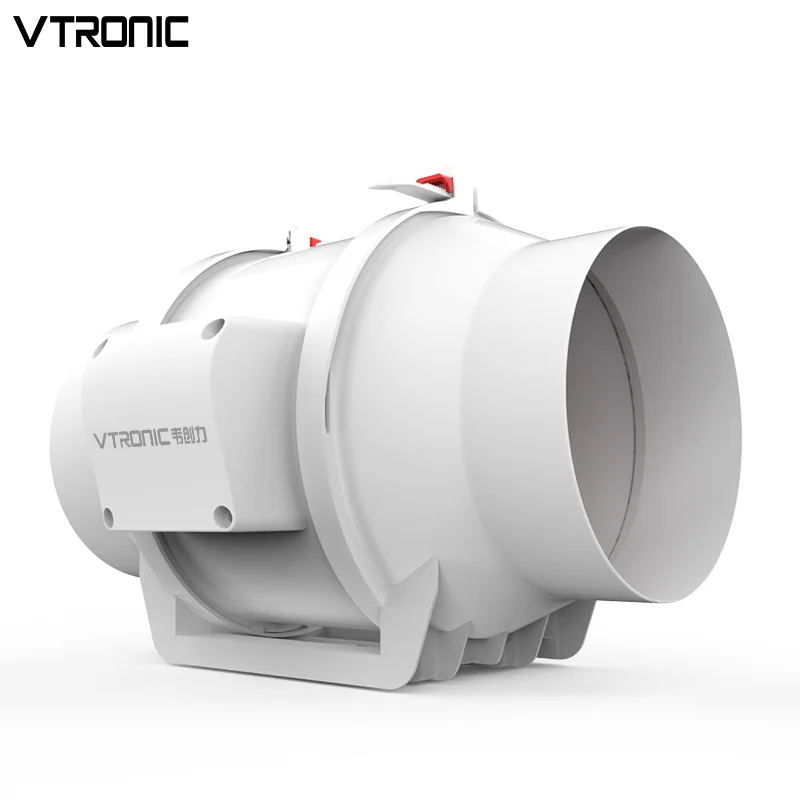 New design high air pressure household ventilation exhaust fresh air low noise axial inline duct extractor fan