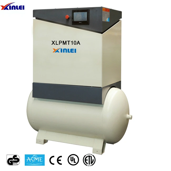 XLPMT15A-Y 11Kw масло смазки винт воздуха Компрессорная машина с танком и сушилкой 15Hp переменной скорости