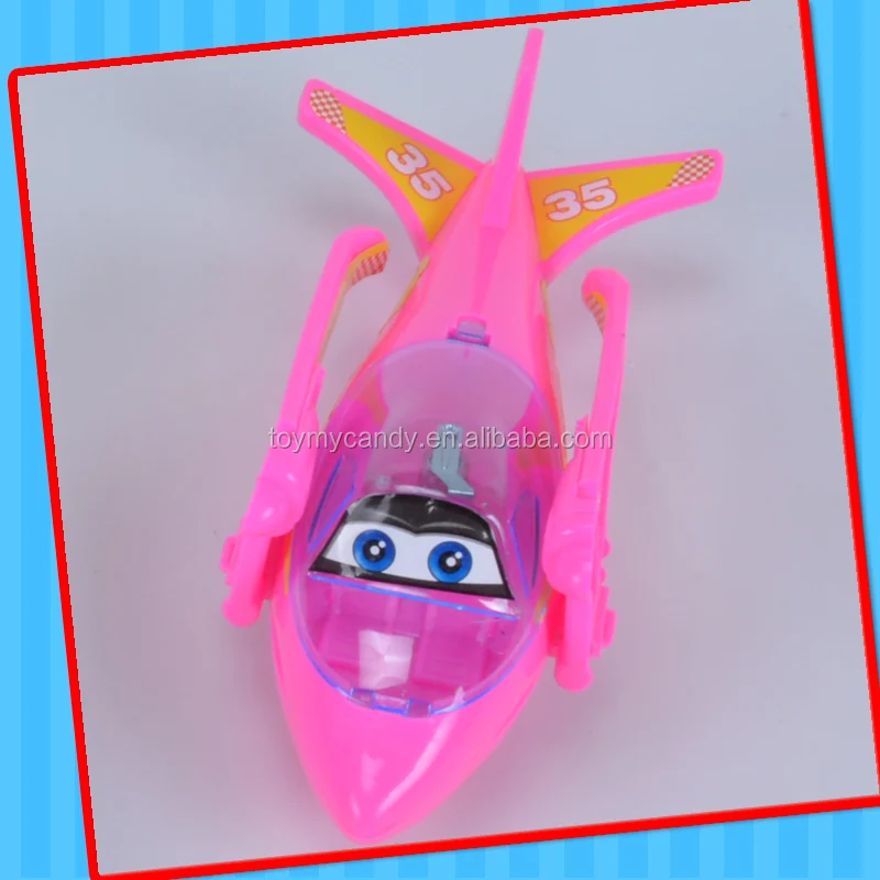 2017 hot selling products toy plane child lighting plane toy with candy funny pushing plane toy for kid