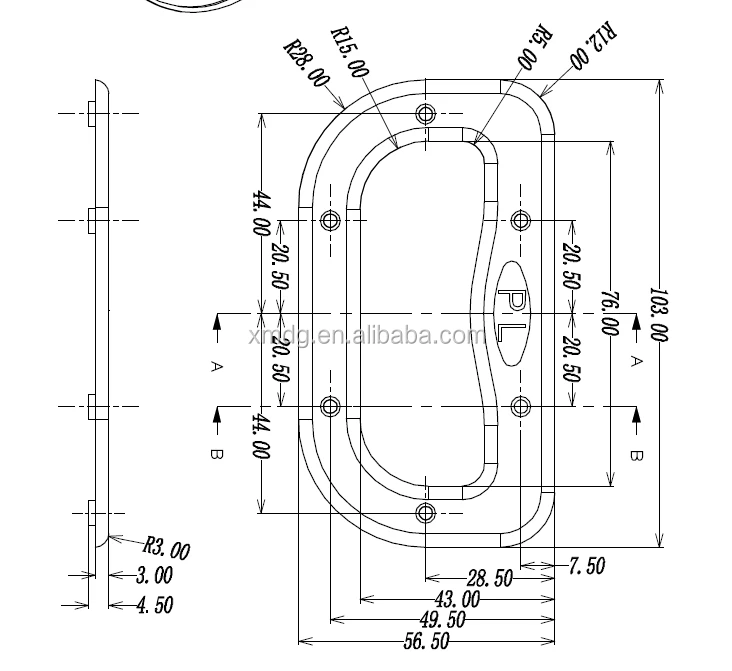 
cheapest price Rice packaging bag plastic handle 