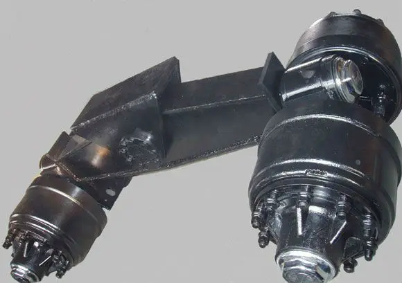 Axle Suspension-Rigid Suspension 80T Bogie Axle Suspension for semi Trailer parts