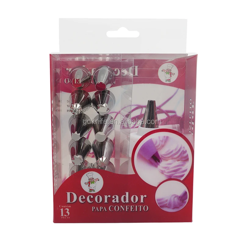 Высококачественные инструменты для украшения тортов из нержавеющей стали, насадки для крема