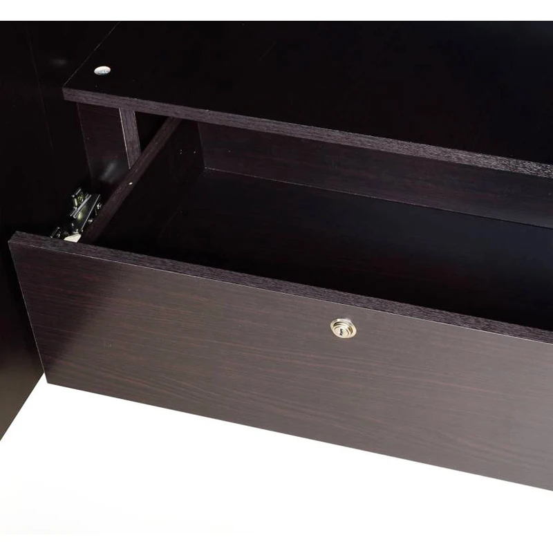 Разборное долговечное для дома композитное дерево 2 двери шкаф отделка цветное деревянное зеркало в комплекте