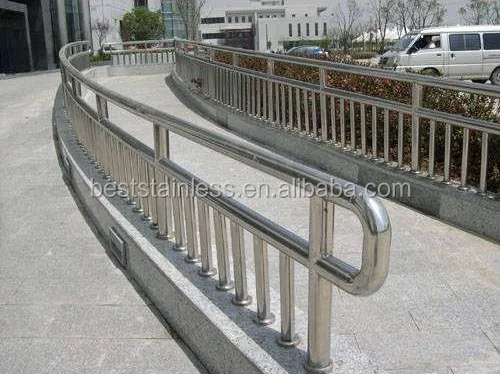 Good price stainless steel handrail acrylic railing/ balustrade