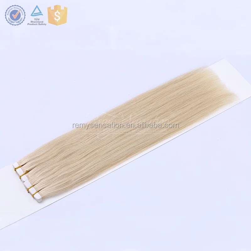 100% virgin hair vendor double drawn cuticle remy human tape in hair extension
