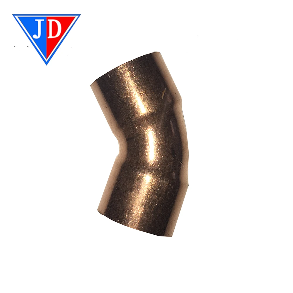 Pipe fitting 45 degree copper elbow
