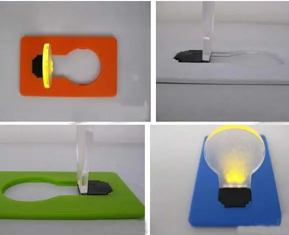 
Hot novelty Mini Portable Pocket LED Card Light Lamp put in Purse Wallet 