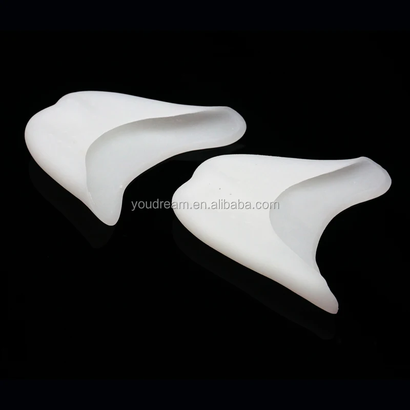 Comfortable Toe Cup / Pad / Insole / Toe Cover Silicone Foot Cover Toe Protector (White)