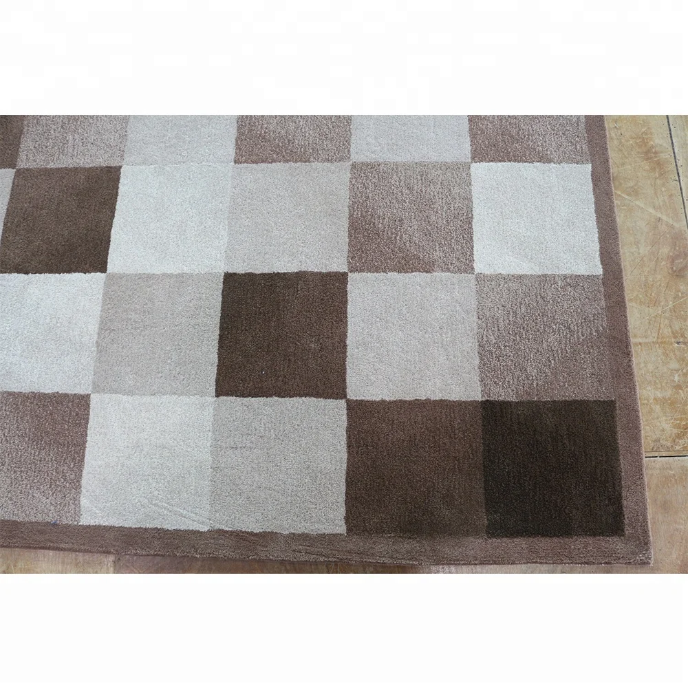 Chess board rug brown check carpet and rug