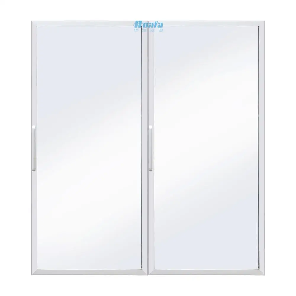 Двойная стеклянная дверь для морозильной камеры в супермаркете