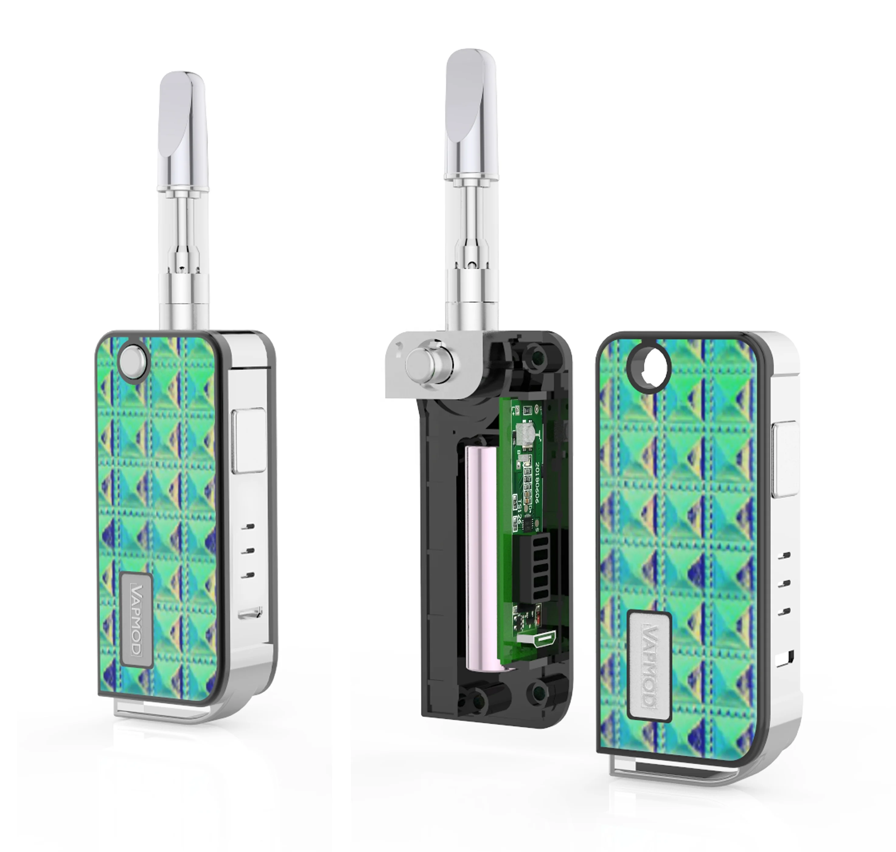 
Vapmod 650mAh portable Rock 710 key fob vape battery with folding design 