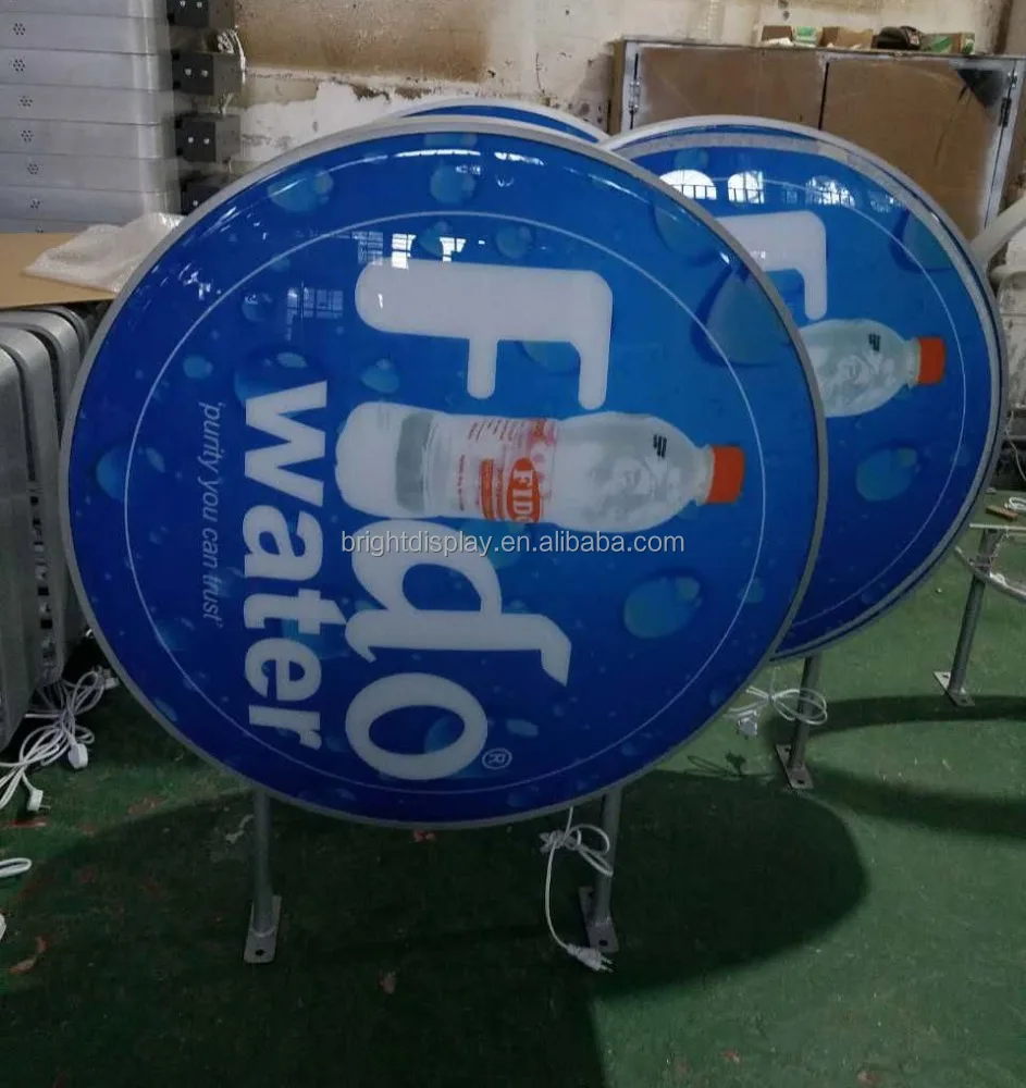 
Factory Outdoor Advertising Wall Hanging Double Side LED Acrylic Square Vacuum Form Lighting Boxes 