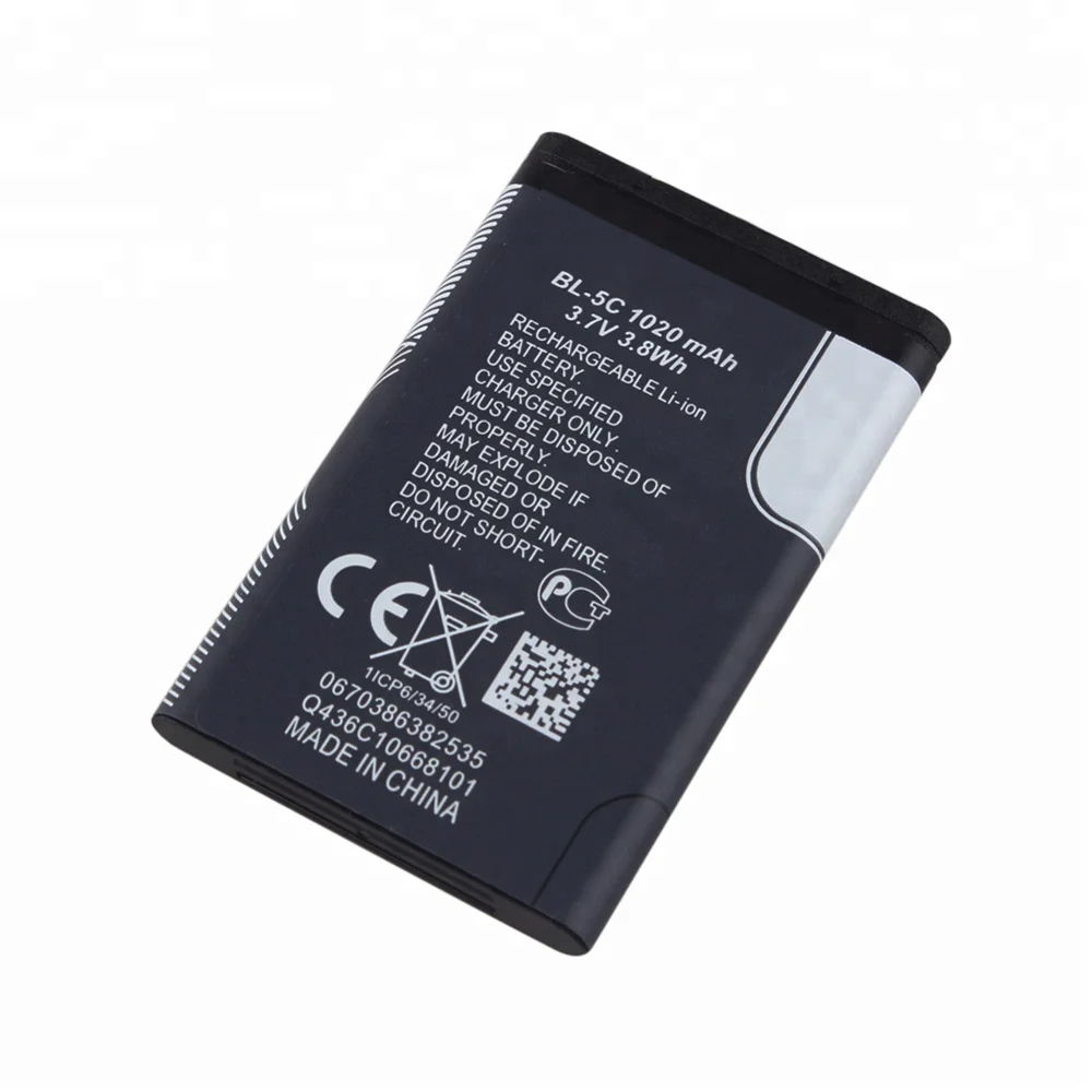 
For nokia bl-5c mobile phone battery 1020mah For nokia bl-5c mobile phone battery 1020mah