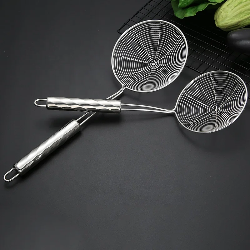 Кухонный ситечко из нержавеющей стали, набор из 4 тонких сетчатых дуршлагов, металлический дуршлаг для пасты и жарки на кухне