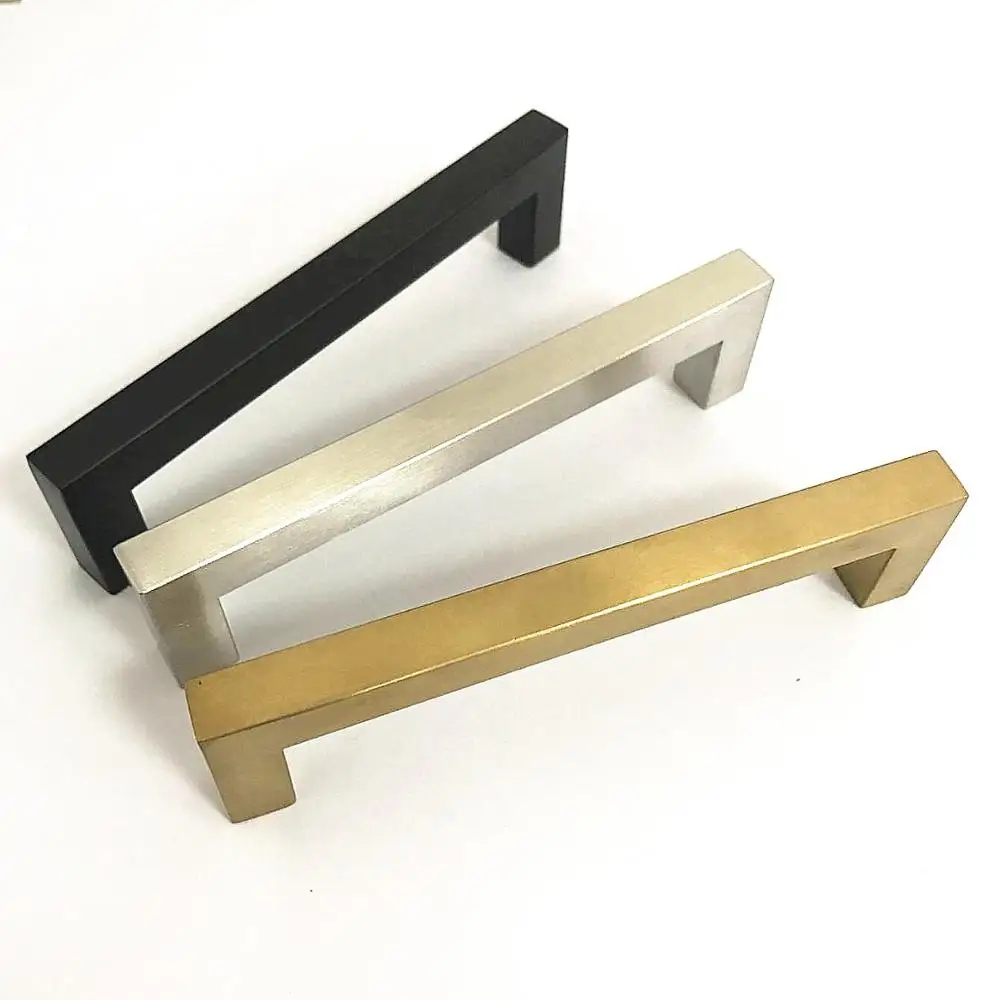 Easy install round & square shape gold stainless steel kitchen door cabinet handle