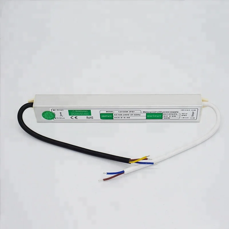 Waterproof Led Switching Power Supply 12V 3A 36W IP67 LED Transformer 36W Led Power Switch Mode SMPS