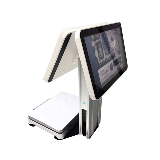 Hot Sale Professional Lower Price Android  15.6 +11.6 inch   pos system Electronic Weighing Scales with Barcode Printer