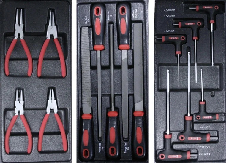 220Pcs 6/7 Drawers Car Repairing Metal Tool Cart