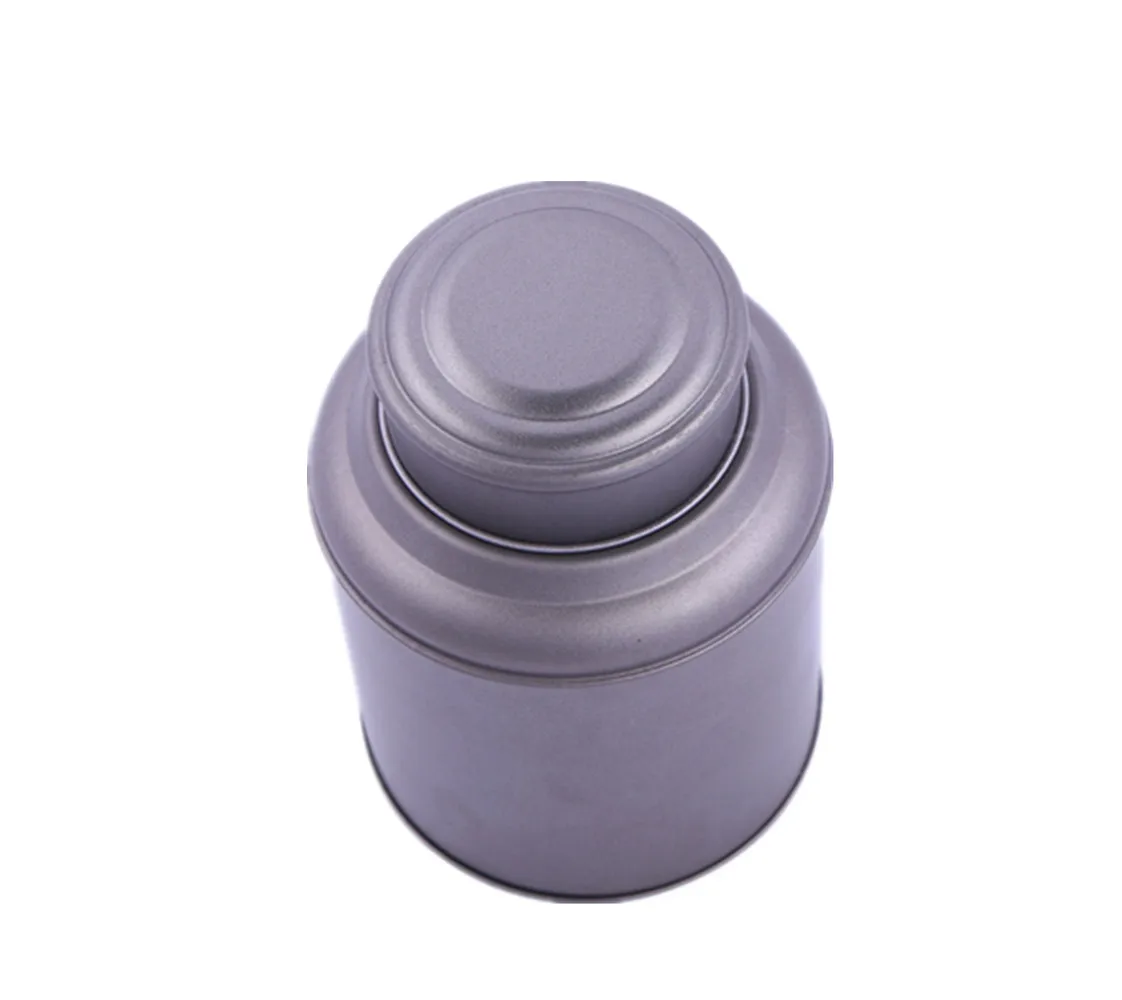China food grade empty round tin box for tea packaging tin box tin cans