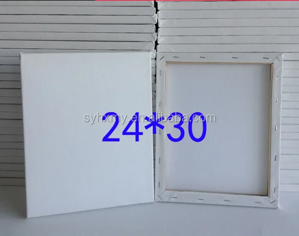 Factory wholesale cheap 24*30 cm stretched canvas to paint