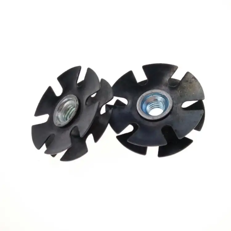 Black Spring Steel Start Nuts Fastener Locking Insert Nuts for Plastic M6 Standard