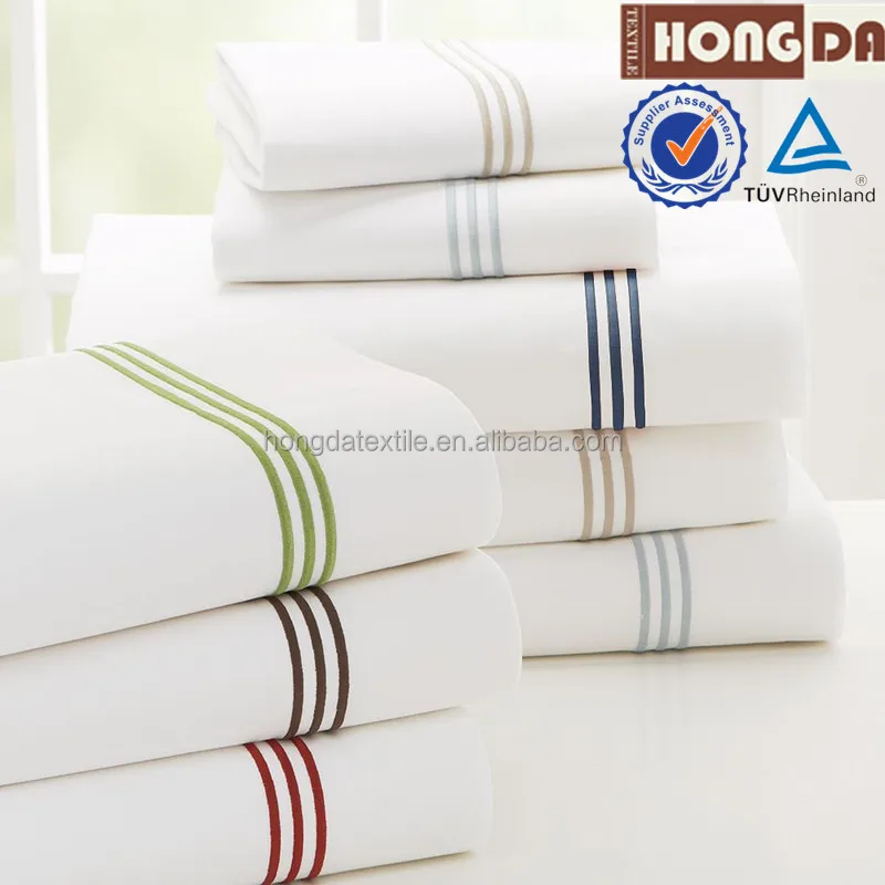 400TC machine embroidery cotton bed sheets designs/bedding set