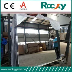 Qingdao Factory Double coated Clear and Tinted Silver and Aluminum Mirror glass sheet for building room decoration