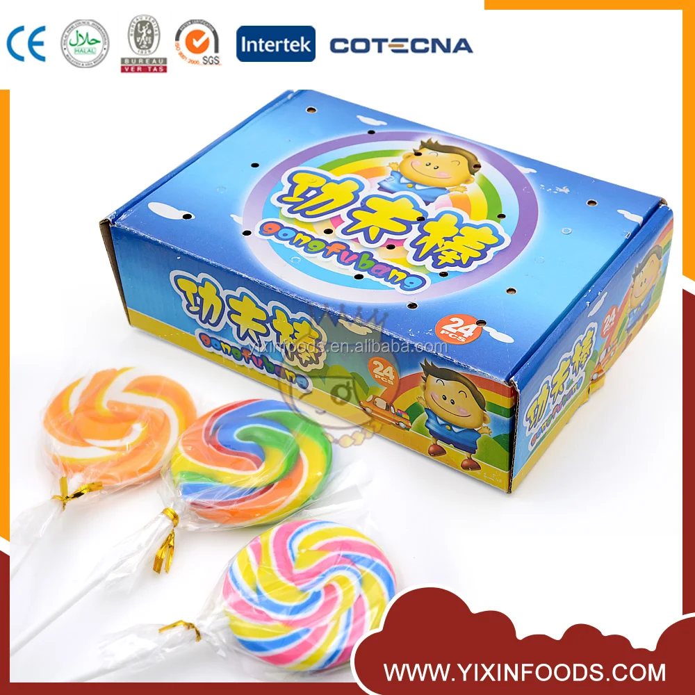 Round shape colorful big lollipop
