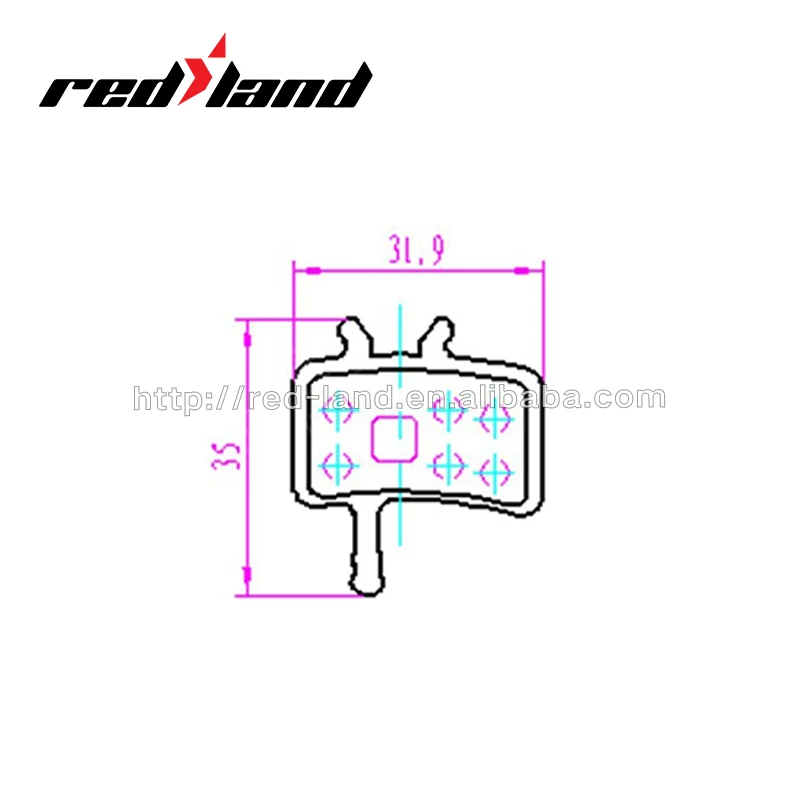 Полуметаллические велосипедные дисковые Тормозные колодки Avid BB7