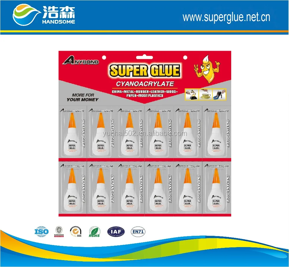 
super glue with plastic bottles packing 