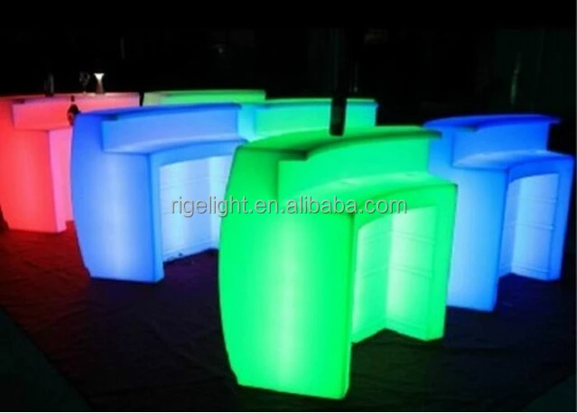 led bar counter night dj disco party events decoration light up furniture RGB color event lighting