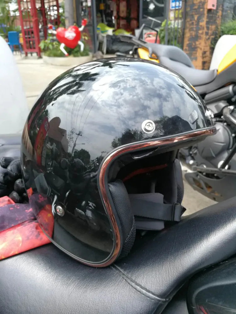 Flexible chrome and black pvc U shape edge trim for helmet