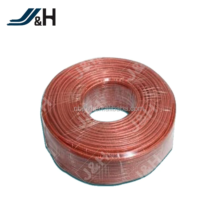 Плоский гибкий прозрачный кабель для динамика из ПВХ с сертификатом RoHS 2C * 16 AWG OFC