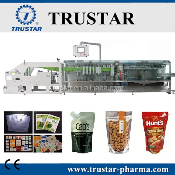top spout flat pouches/Zipper doypack Packaging Machine
