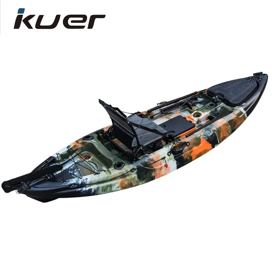 KUER RODSTER, Пластиковый Каяк, рыбацкая лодка, каяк