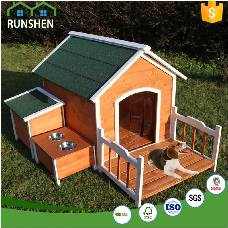 Flat And Waterproof Roof Customed Wooden Dog House