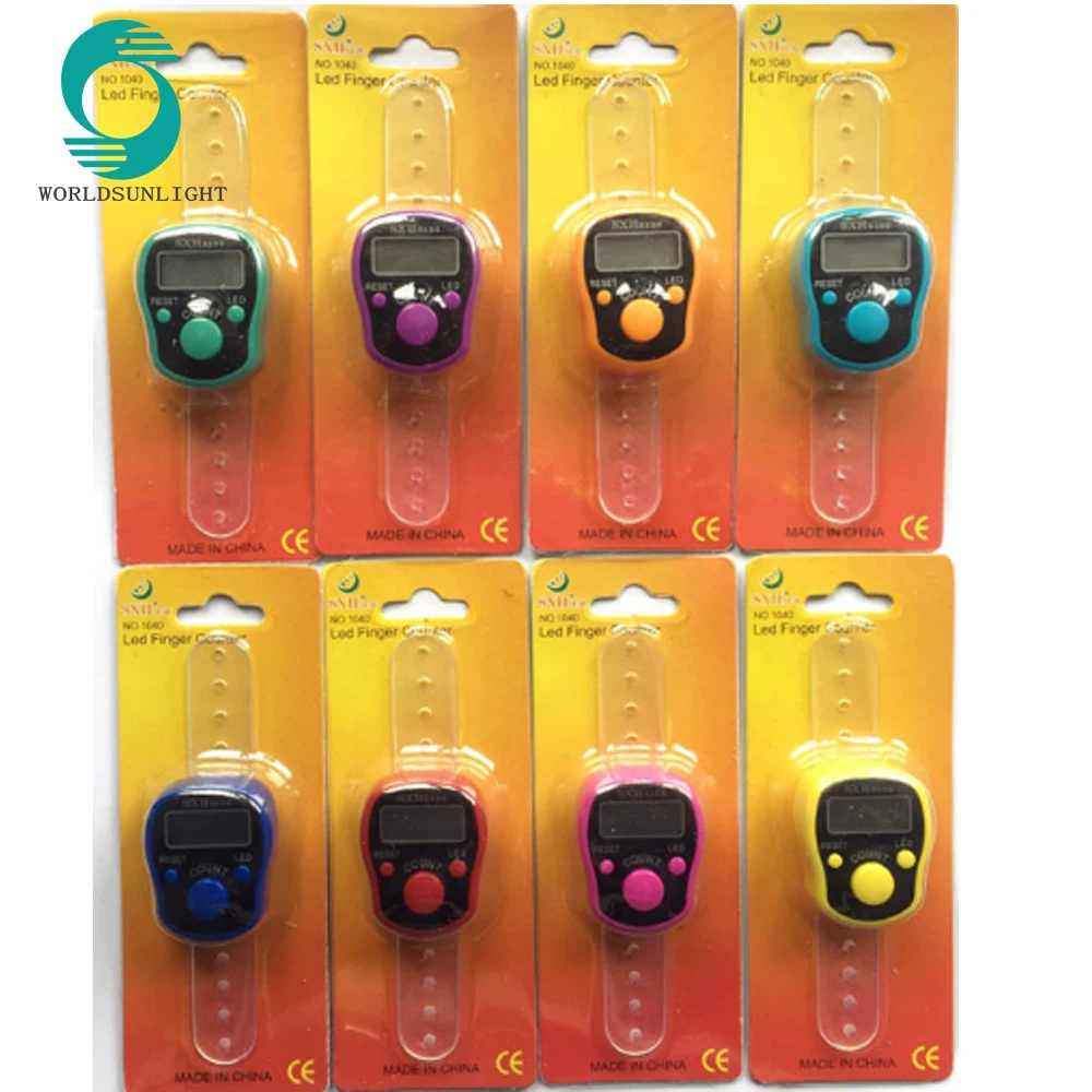 Electronic Row Counter Finger Ring Golf Digit Stitch Marker LCD finger counter