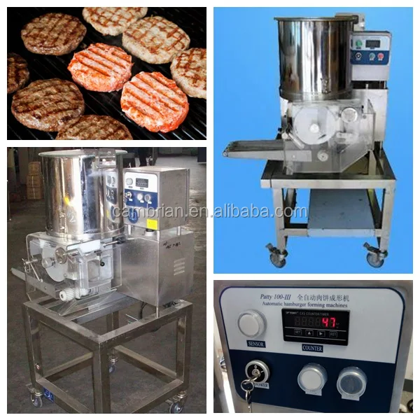 Fully automatic Industrial industrial meat patty machine high speed hamburger burger patty making machine