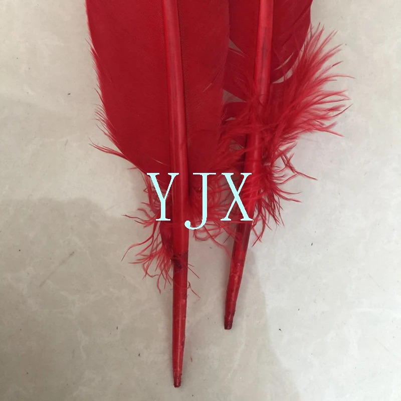 30-33cm wholesale dyed artificial bulk turkey feathers for carnival headdress decorations