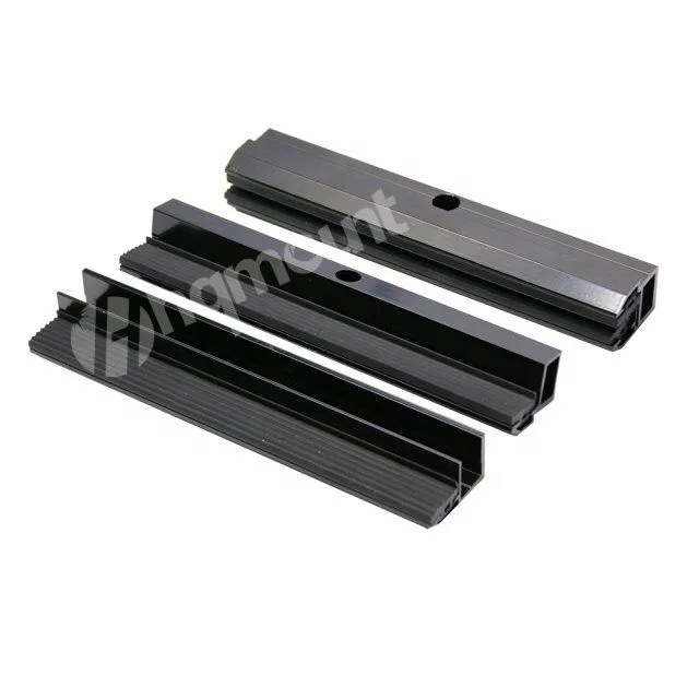 Wholesale high quality Frameless Panel Solar Clamp Black/Silver Color
