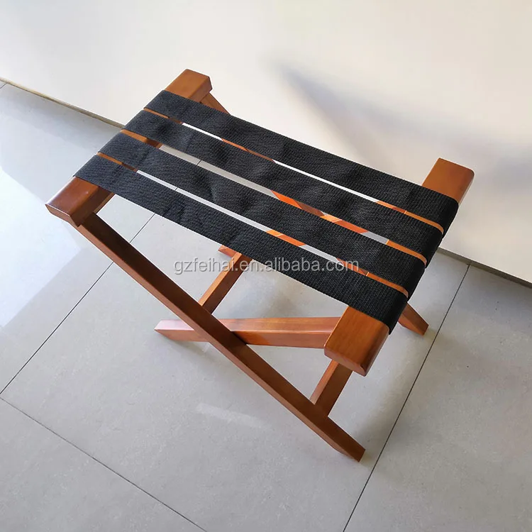 
Hot sale hotel usage wooden folding luggage rack 