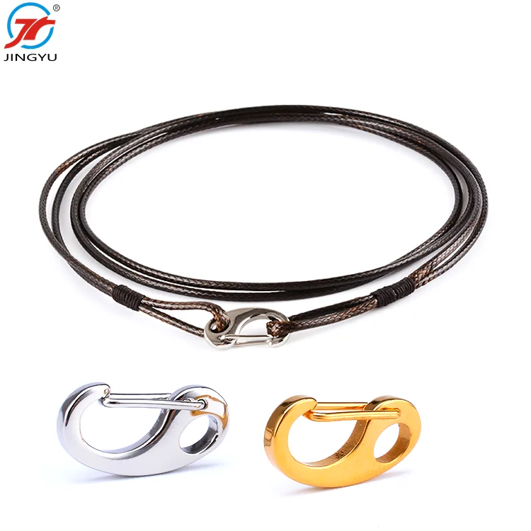 Оптовая продажа, бесплатный образец, маленькая металлическая декоративная застежка-карабин из нержавеющей стали